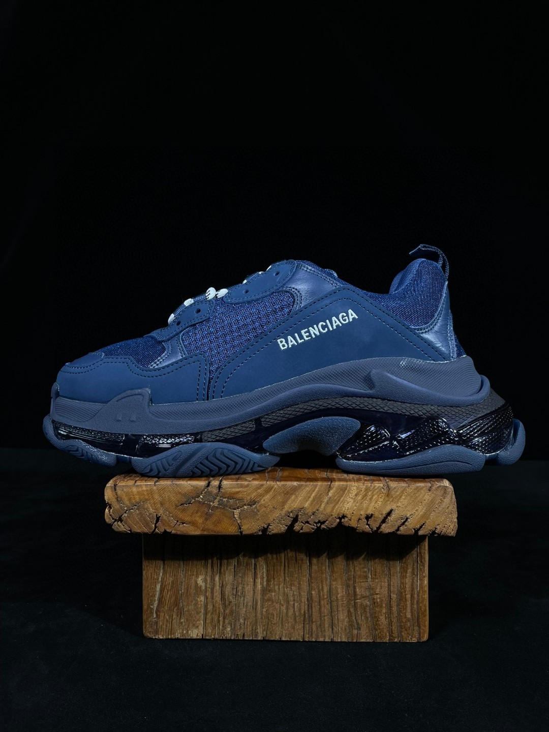 Balenciaga Triple S Clear Sole 巴黎世家 海军蓝 气垫 老爹鞋 运动 复古板鞋 休闲鞋 男鞋 女鞋