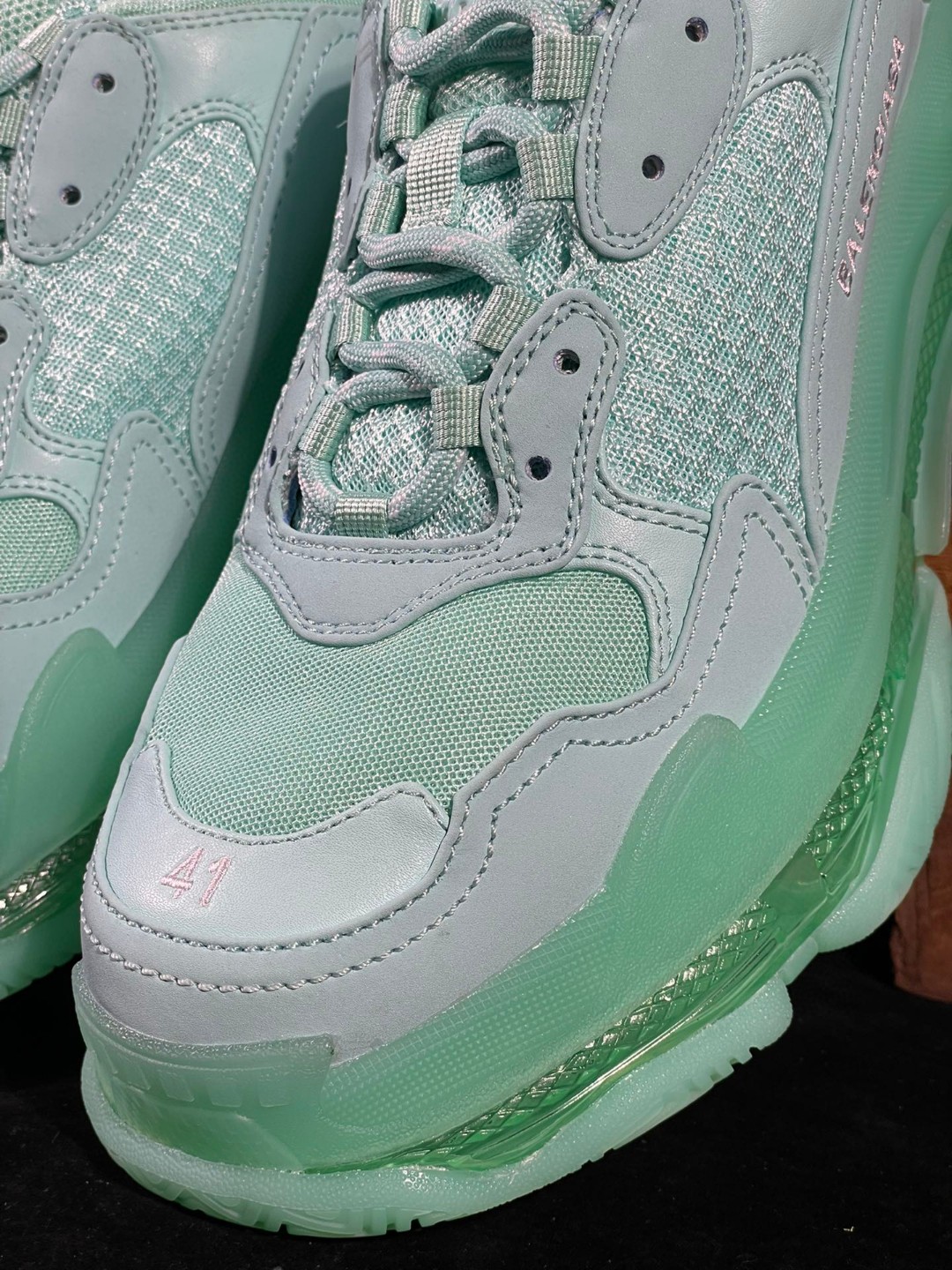 [Copy]Balenciaga Triple S Clear Sole 巴黎世家 miba色 气垫 老爹鞋 运动 复古板鞋 休闲鞋 男鞋 