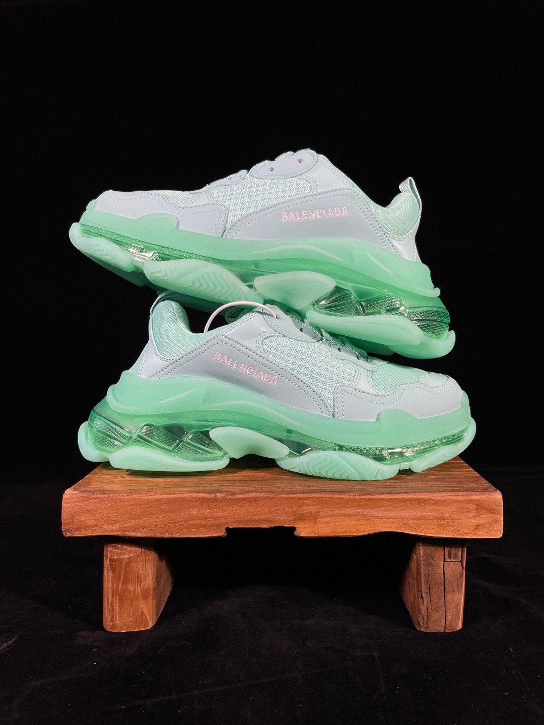 [Copy]Balenciaga Triple S Clear Sole 巴黎世家 miba色 气垫 老爹鞋 运动 复古板鞋 休闲鞋 男鞋 