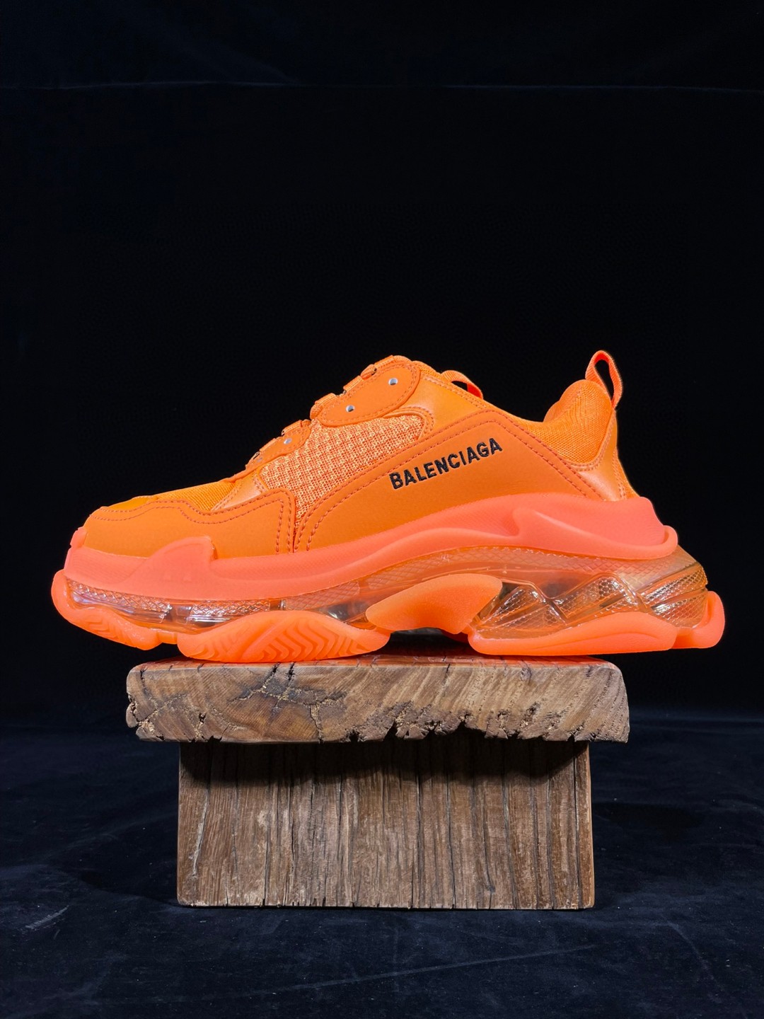 Balenciaga Triple S Clear Sole 巴黎世家 橙色 气垫 老爹鞋 运动 复古板鞋 休闲鞋 男鞋 女鞋