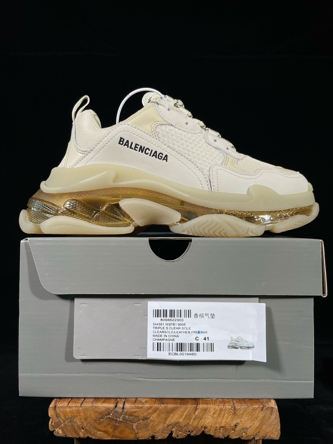 [Copy]Balenciaga Triple S Clear Sole 巴黎世家 miba色 气垫 老爹鞋 运动 复古板鞋 休闲鞋 男鞋 