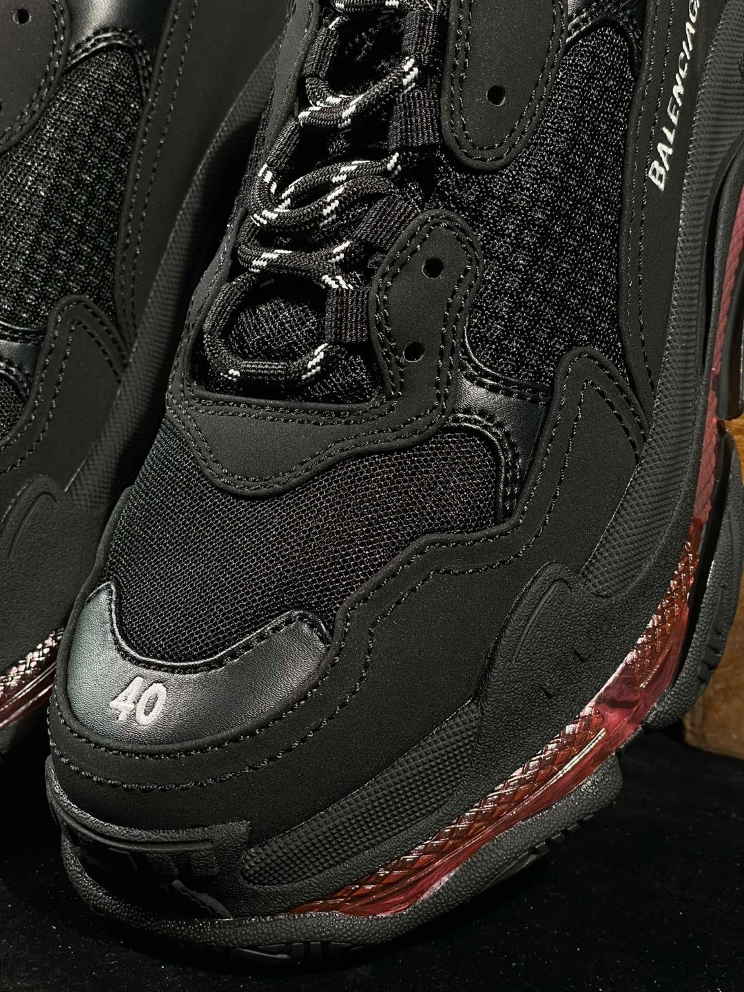 Balenciaga Triple S Clear Sole 巴黎世家 黑紫 气垫 老爹鞋 运动 复古板鞋 休闲鞋 男鞋 女鞋