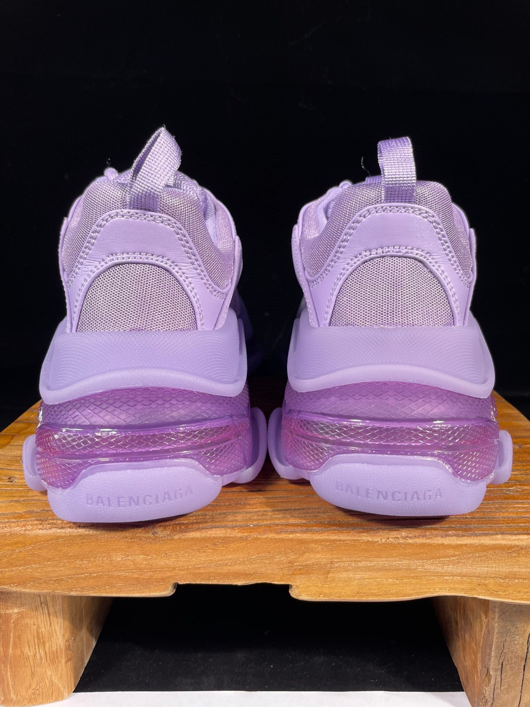 Balenciaga Triple S Clear Sole 巴黎世家 紫色 气垫 老爹鞋 运动 复古板鞋 休闲鞋 男鞋 女鞋