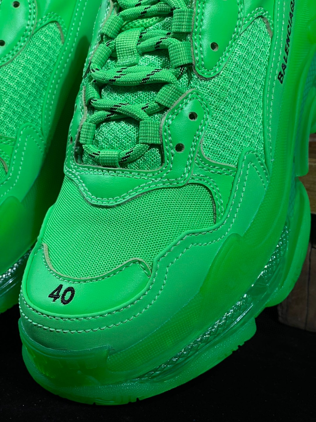 Balenciaga Triple S Clear Sole 巴黎世家 绿色 气垫 老爹鞋 运动 复古板鞋 休闲鞋 男鞋 女鞋