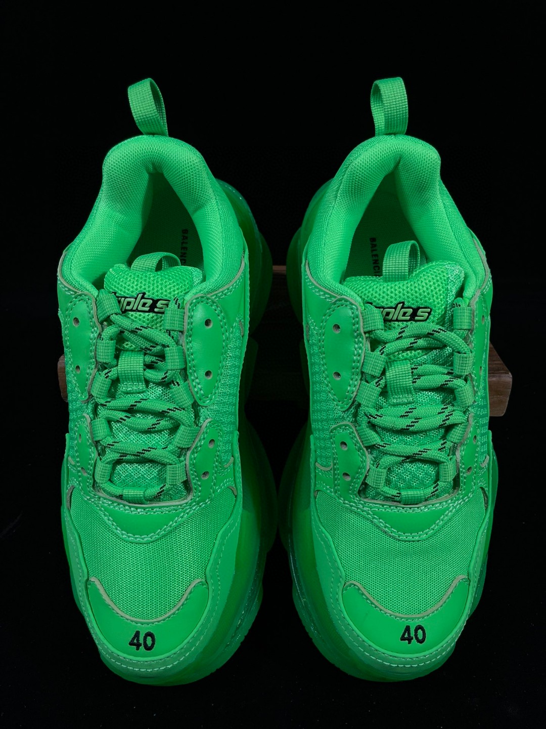 Balenciaga Triple S Clear Sole 巴黎世家 绿色 气垫 老爹鞋 运动 复古板鞋 休闲鞋 男鞋 女鞋