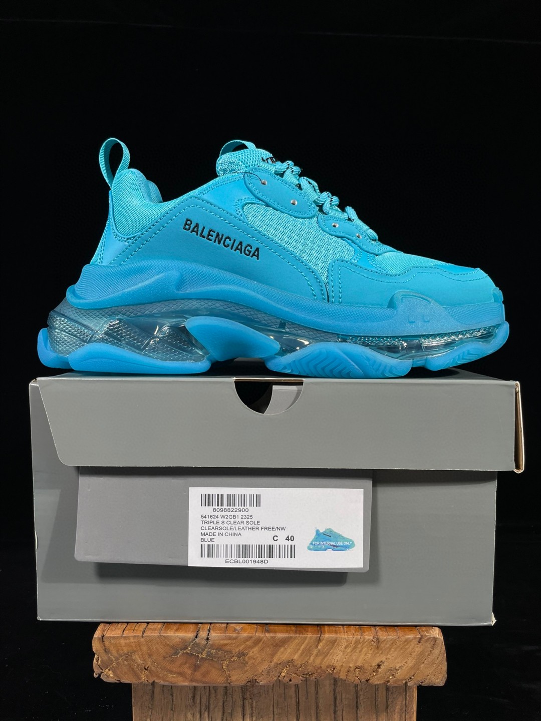 Balenciaga Triple S Clear Sole 巴黎世家 蓝色 气垫 老爹鞋 运动 复古板鞋 休闲鞋 男鞋 女鞋