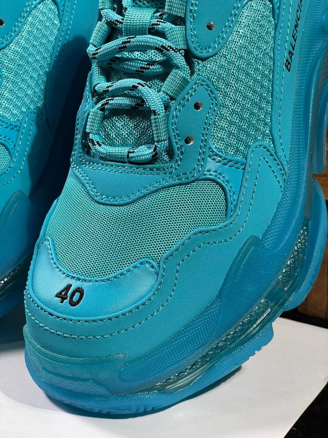 Balenciaga Triple S Clear Sole 巴黎世家 蓝色 气垫 老爹鞋 运动 复古板鞋 休闲鞋 男鞋 女鞋
