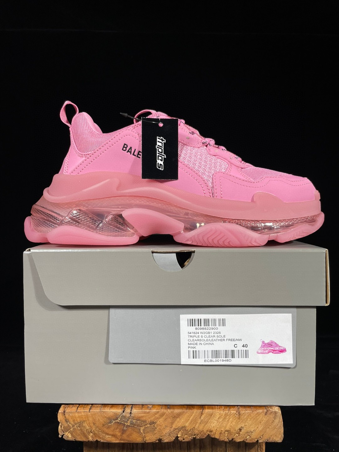 Balenciaga Triple S Clear Sole 巴黎世家 粉色 气垫 老爹鞋 运动 复古板鞋 休闲鞋 男鞋 女鞋