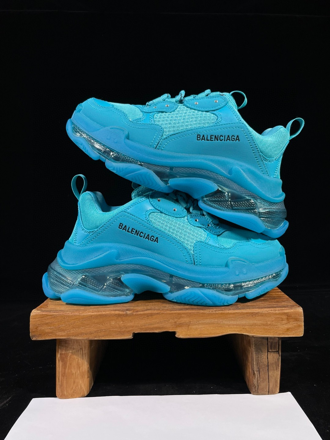 Balenciaga Triple S Clear Sole 巴黎世家 蓝色 气垫 老爹鞋 运动 复古板鞋 休闲鞋 男鞋 女鞋