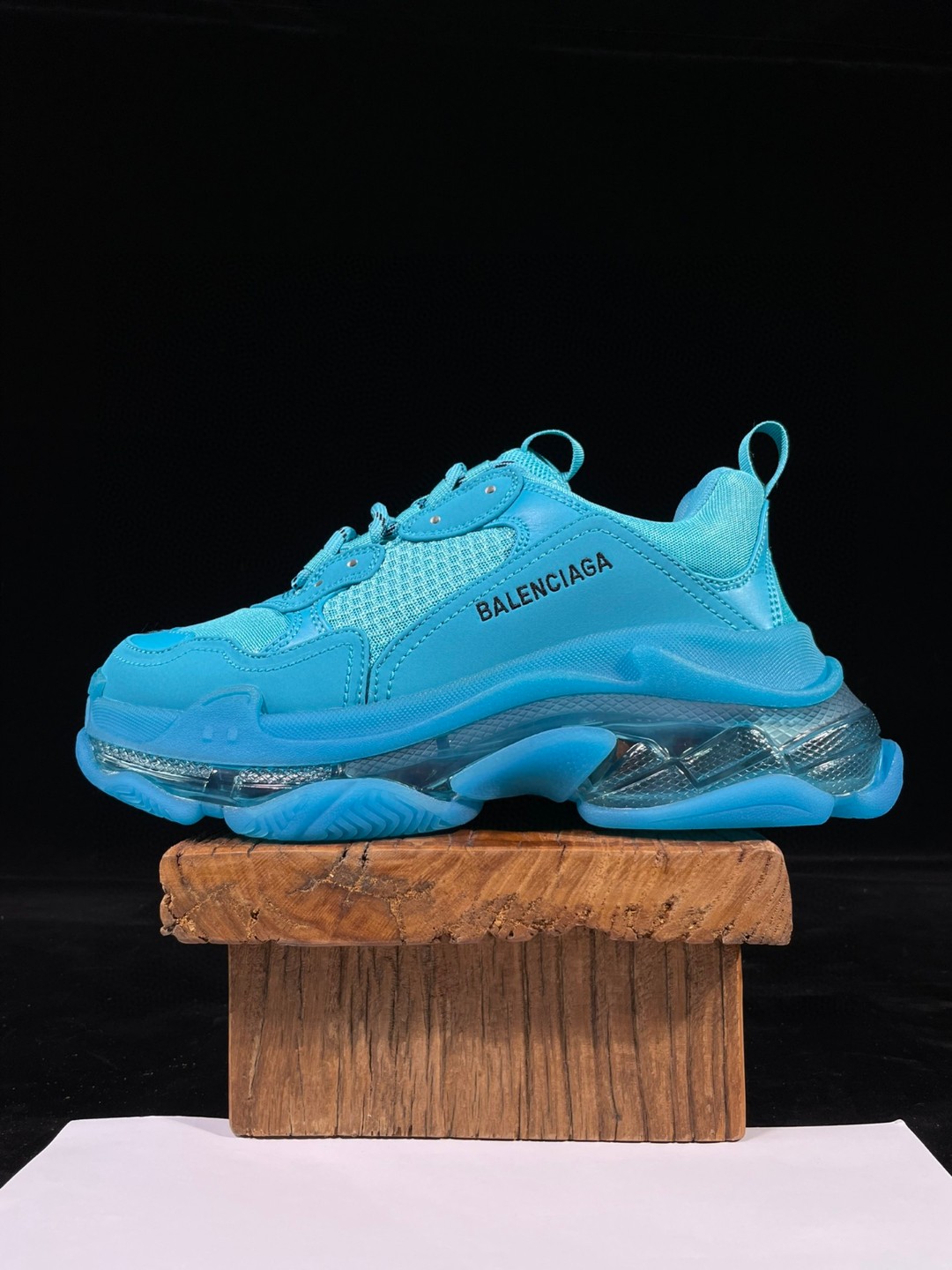 Balenciaga Triple S Clear Sole 巴黎世家 蓝色 气垫 老爹鞋 运动 复古板鞋 休闲鞋 男鞋 女鞋