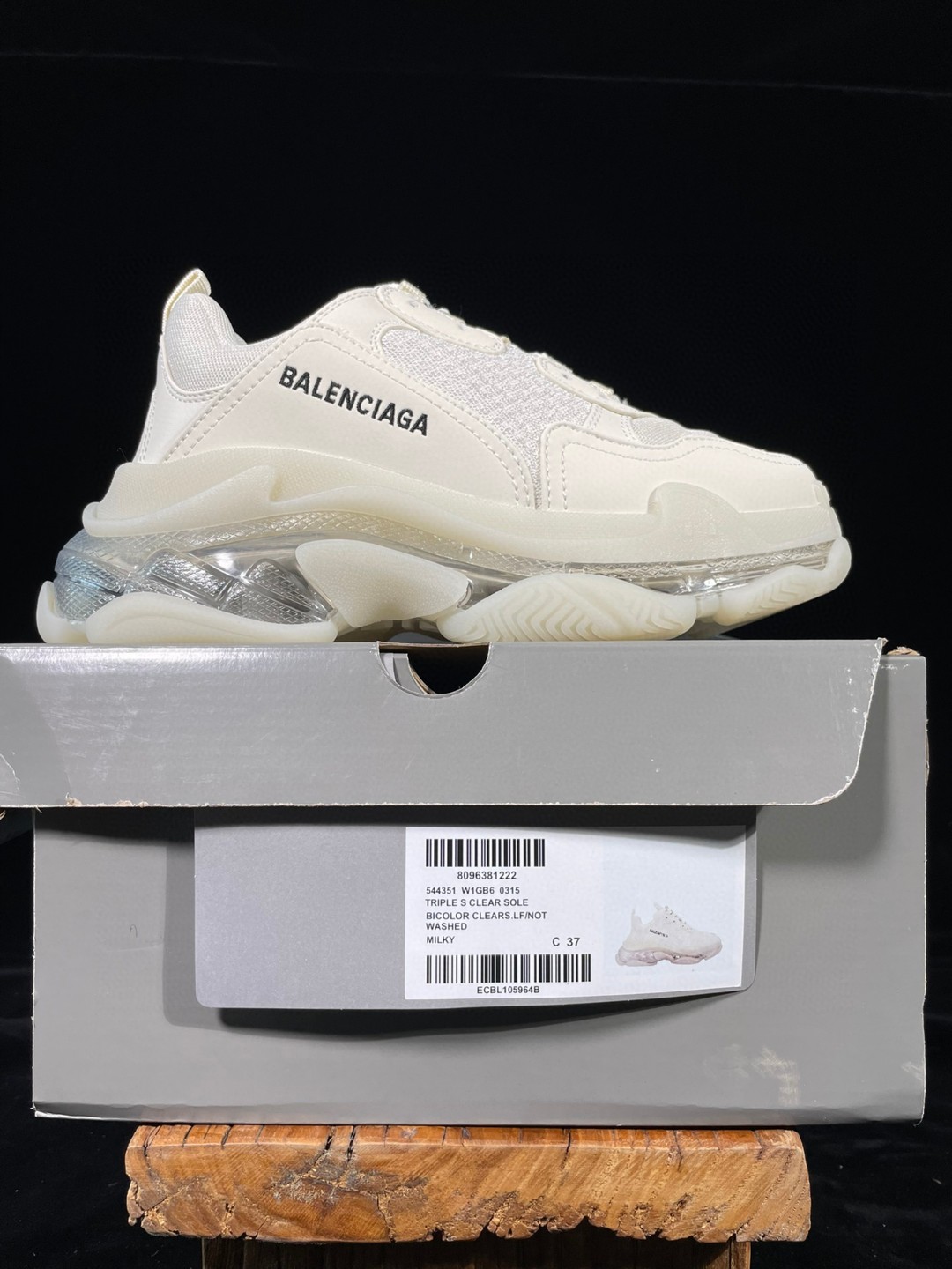 Balenciaga Triple S Clear Sole 巴黎世家 白色 气垫 老爹鞋 运动 复古板鞋 休闲鞋 男鞋 女鞋