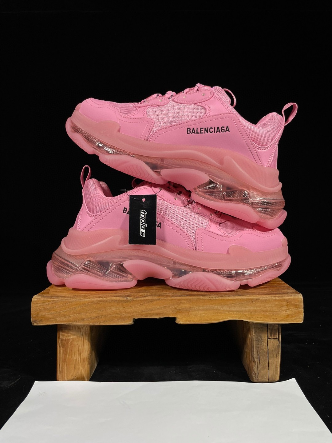 Balenciaga Triple S Clear Sole 巴黎世家 粉色 气垫 老爹鞋 运动 复古板鞋 休闲鞋 男鞋 女鞋