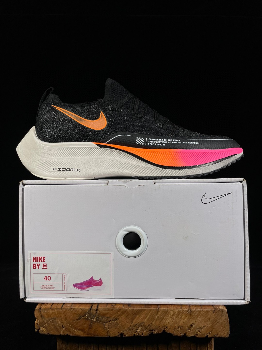 zoomX Vaporfly Next% 黑粉 低筒 减震防滑 运动鞋 跑步鞋 男鞋 女鞋
