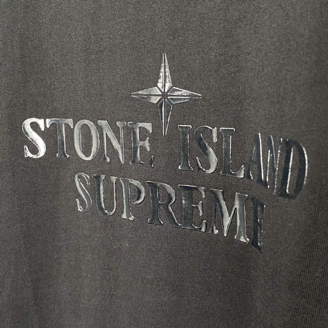 Supreme Week 13 Stone Island Warp Stripe Hooded Sweatshirtsh 联名款 扭曲条纹 