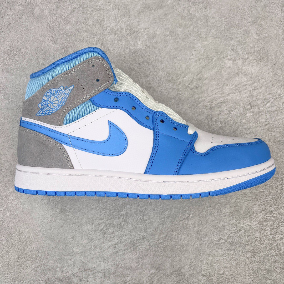 Air Jordan 1 Mid AJ1 University Blue 白蓝 休闲鞋 女鞋 男鞋 情侣鞋