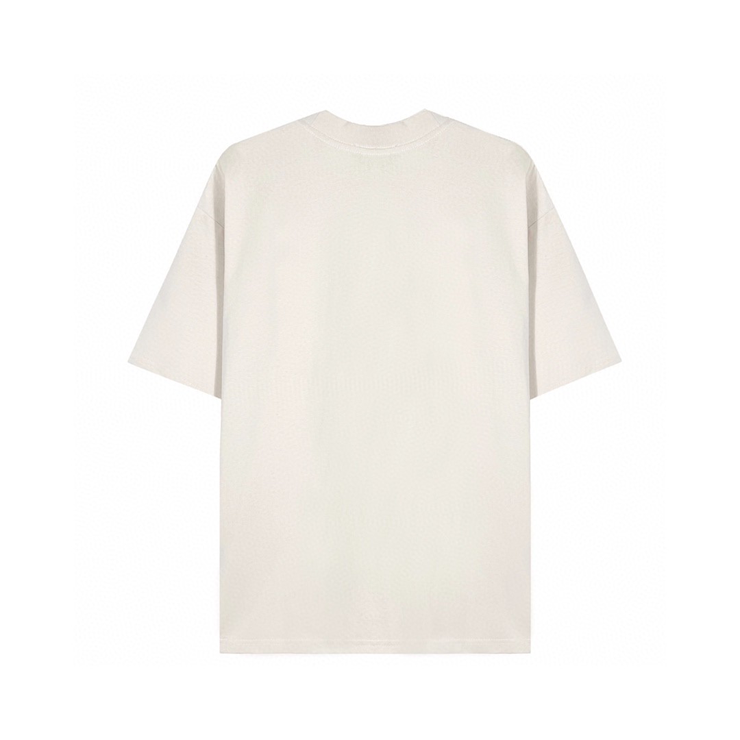 Balenciaga 巴黎世家 胸前果冻涂鸦 溶解字母logo 短袖 黑色 T 恤 圆领 夏季 男女同款