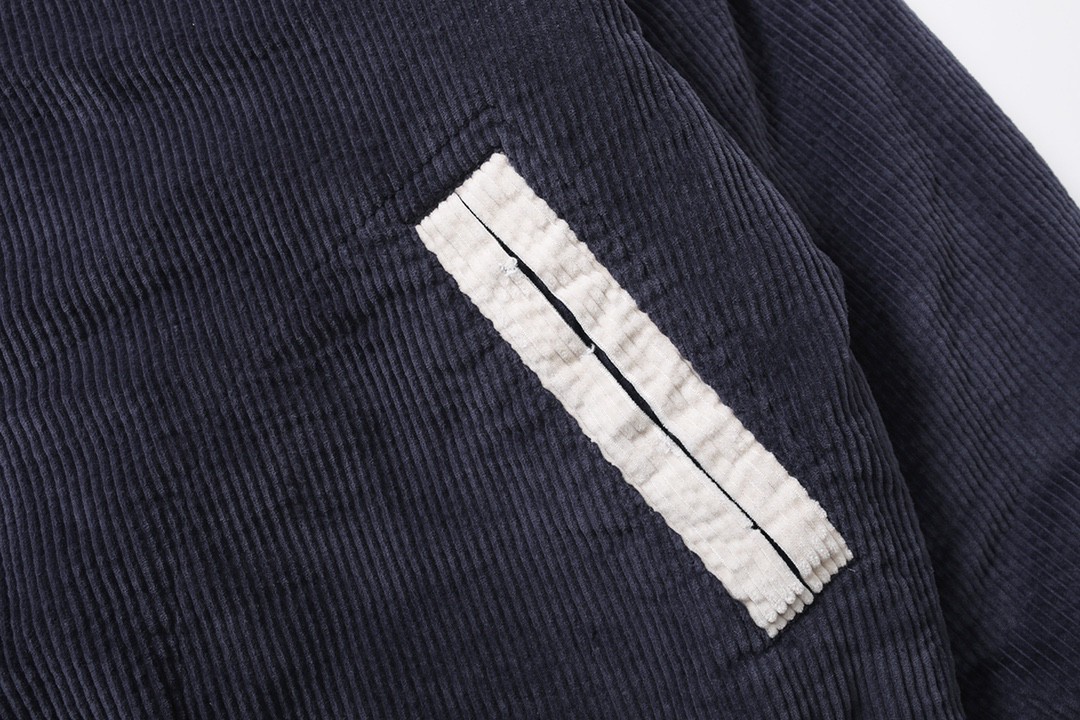 MADNESS CORDUROY BASEBALL JACKET 棒球服 深蓝色 灯芯绒 夹克 休闲 宽松 长袖 外套 秋冬 男女款