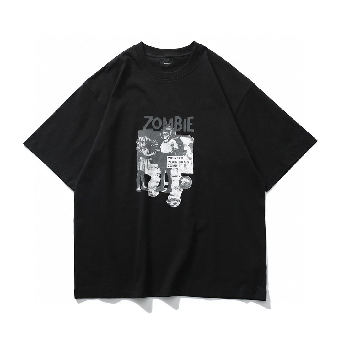 WTAPS 印花logo字母T恤 白色 黑色 短袖 圆领 男款 女款