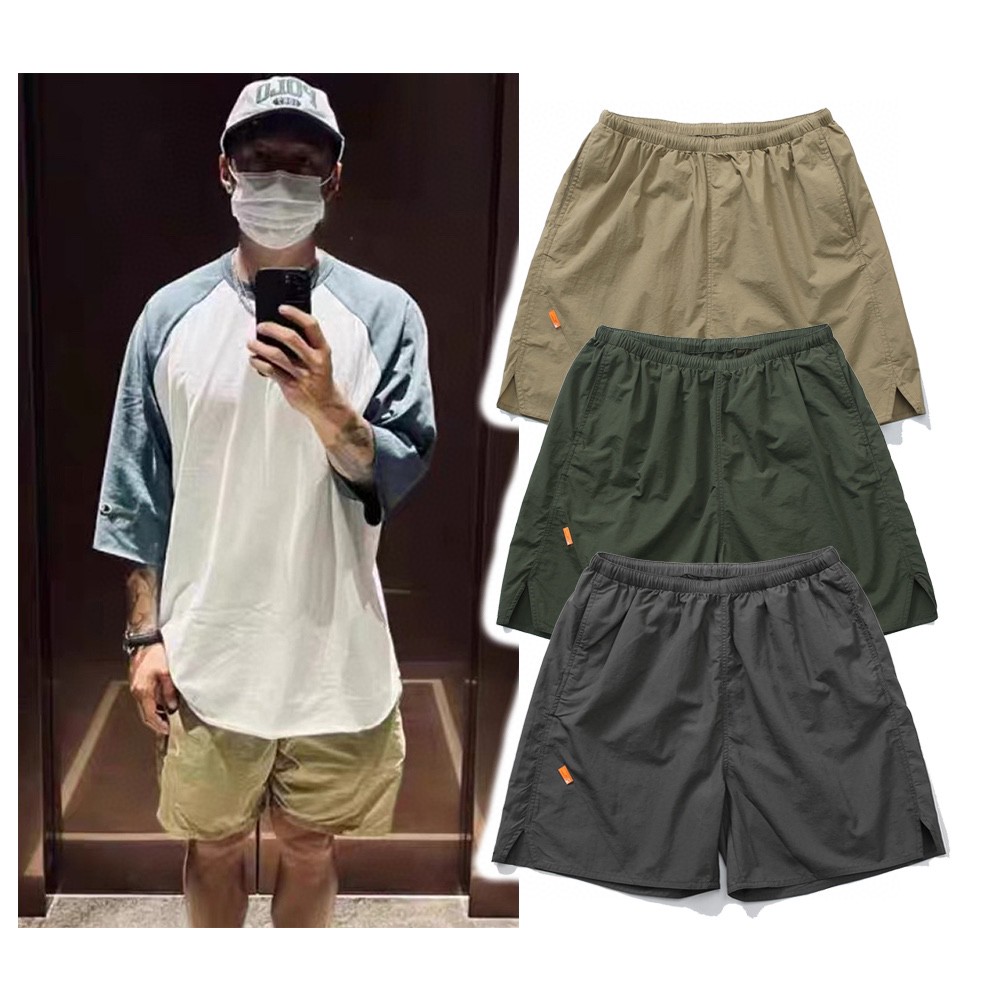 MADNESS 短裤 宽松 松紧 灰色 卡其色 军绿色 速干短裤 男女同款