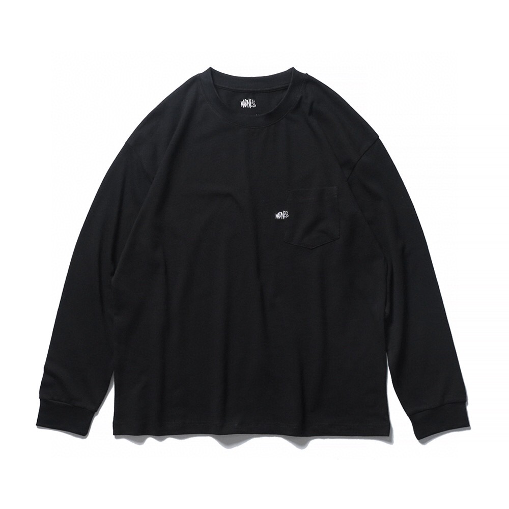 MADNESS TEE 圆领 T恤 蓝色 灰色 黑色 白色 长袖 秋冬款 男女同款