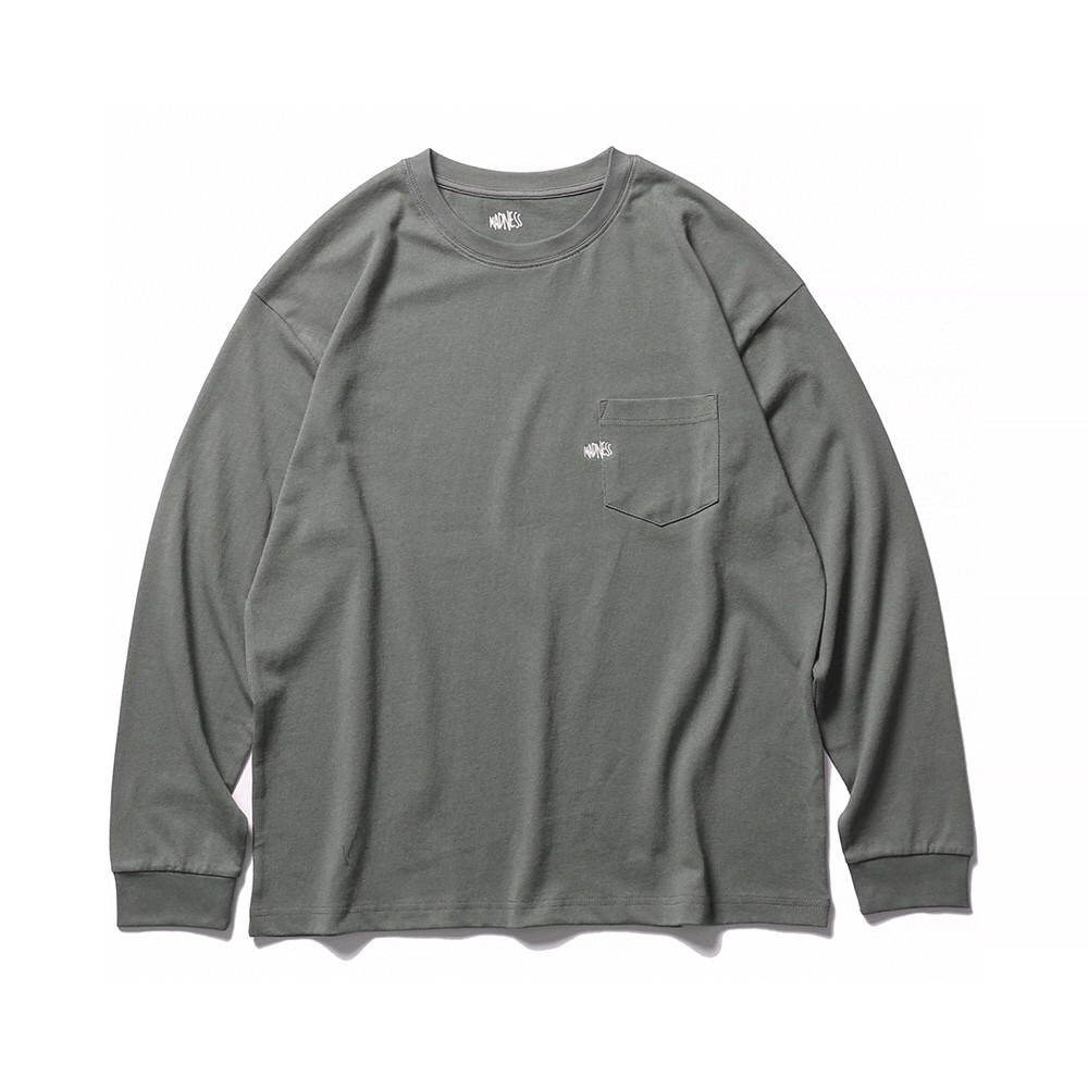 MADNESS TEE 圆领 T恤 蓝色 灰色 黑色 白色 长袖 秋冬款 男女同款