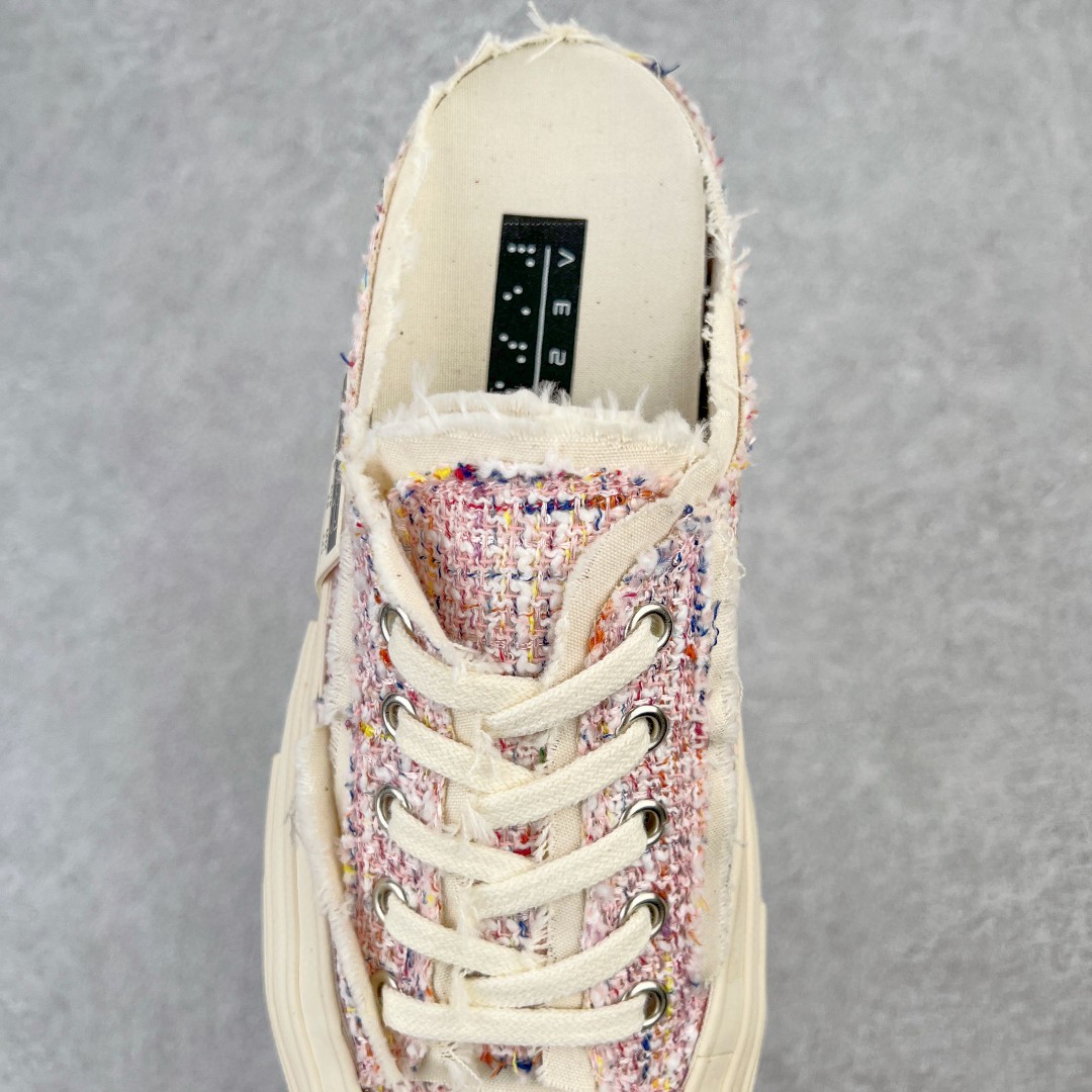 xVESSEL G.O.P. Slip on Pink Tweed 吴建豪 小香风 粉色 低筒 半拖 板鞋 休闲鞋 男鞋 女鞋 F21X35P