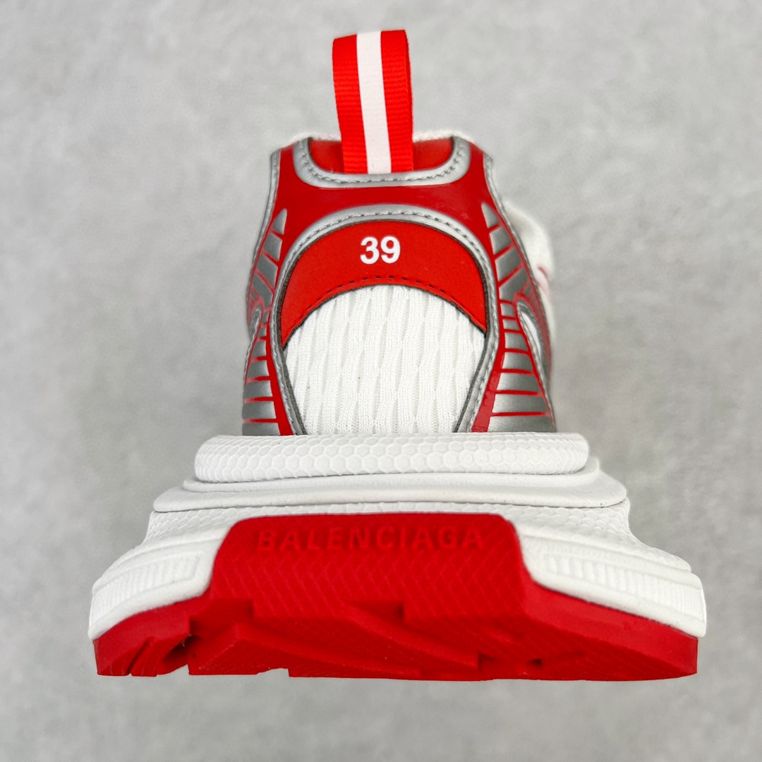 Balenciaga 巴黎世家 3XL 网布 系带 做旧 白红 低筒 老爹鞋 运动 复古板鞋 休闲鞋 男鞋 女鞋 734734W3XL29060