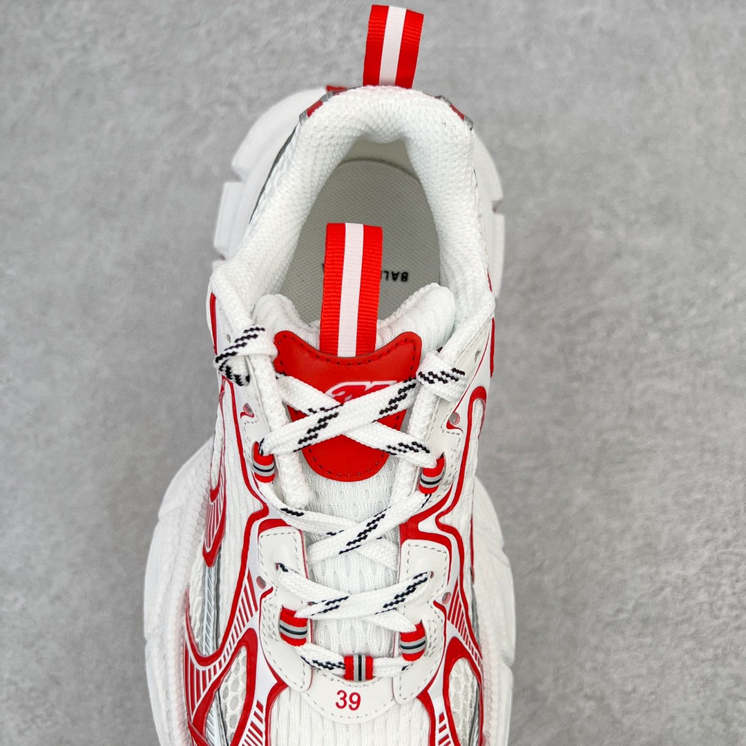 Balenciaga 巴黎世家 3XL 网布 系带 做旧 白红 低筒 老爹鞋 运动 复古板鞋 休闲鞋 男鞋 女鞋 734734W3XL29060