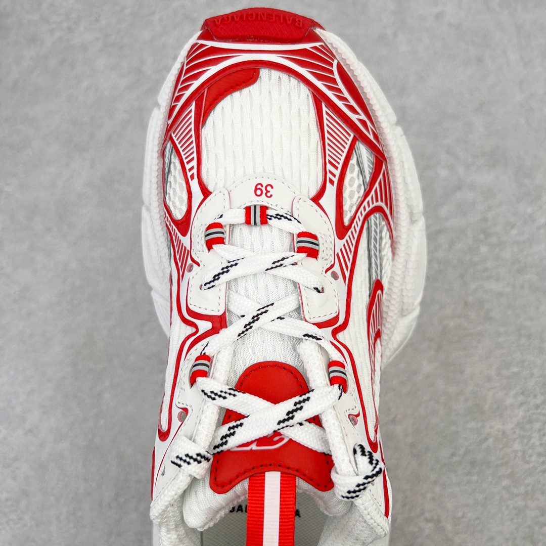 Balenciaga 巴黎世家 3XL 网布 系带 做旧 白红 低筒 老爹鞋 运动 复古板鞋 休闲鞋 男鞋 女鞋 734734W3XL29060