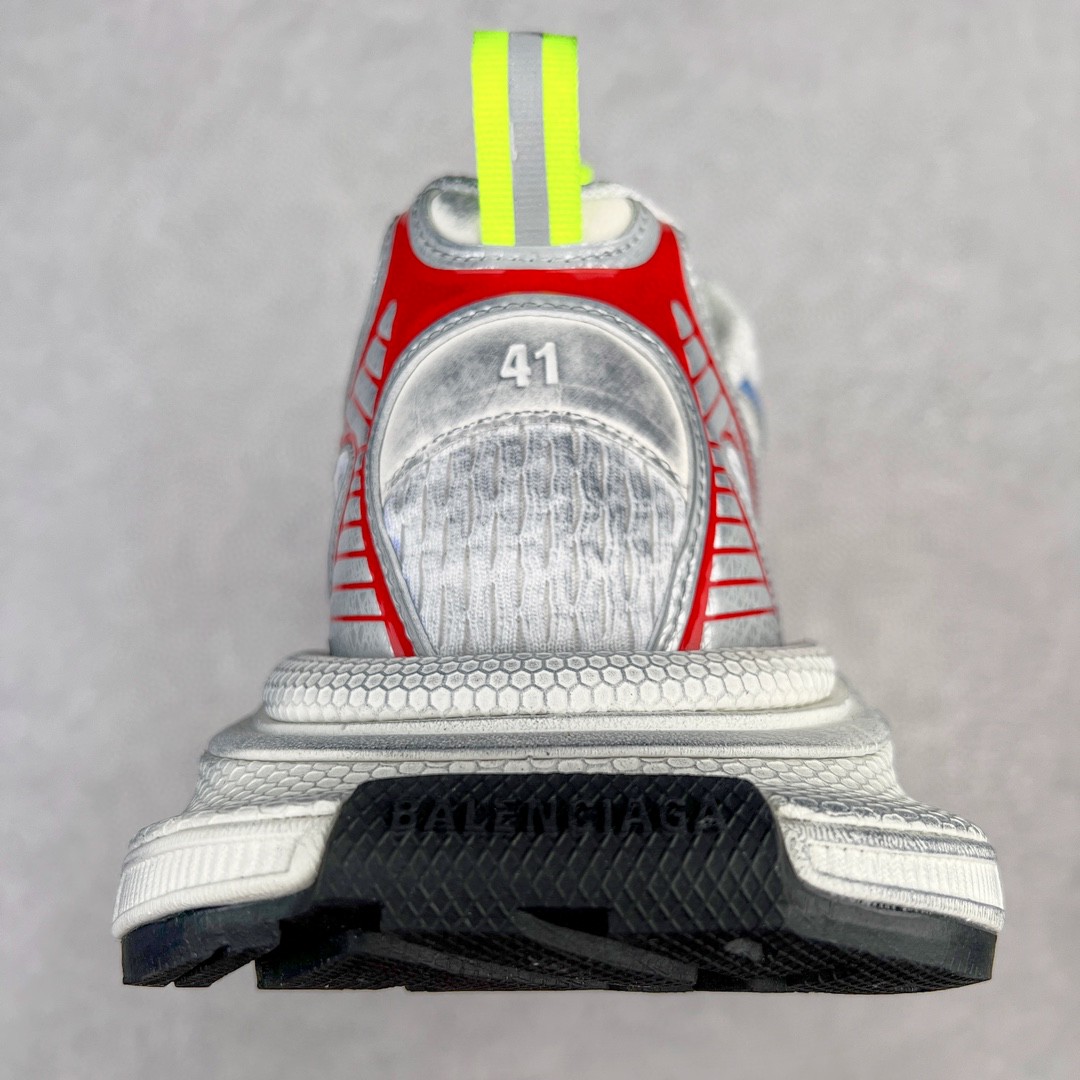 Balenciaga 巴黎世家 3XL 网布 系带 做旧 白红蓝 低筒 老爹鞋 运动 复古板鞋 休闲鞋 男鞋 女鞋 734734W3XL59645