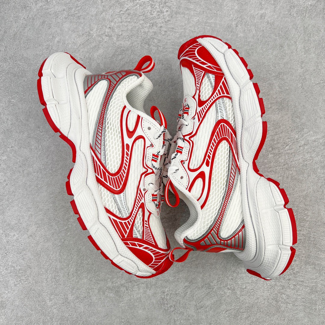 Balenciaga 巴黎世家 3XL 网布 系带 做旧 白红 低筒 老爹鞋 运动 复古板鞋 休闲鞋 男鞋 女鞋 734734W3XL29060