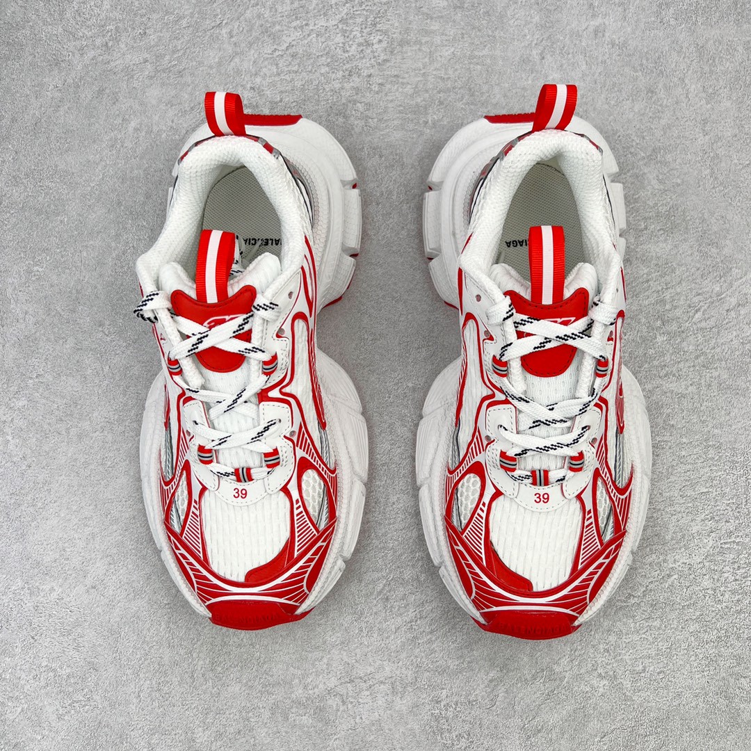 Balenciaga 巴黎世家 3XL 网布 系带 做旧 白红 低筒 老爹鞋 运动 复古板鞋 休闲鞋 男鞋 女鞋 734734W3XL29060