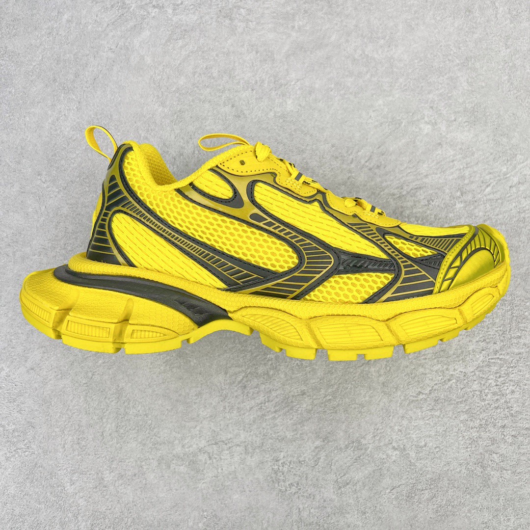 Balenciaga 巴黎世家 3XL 网布 系带 做旧 黄黑色 低筒 老爹鞋 运动 复古板鞋 休闲鞋 男鞋 女鞋 734734W3XL27010
