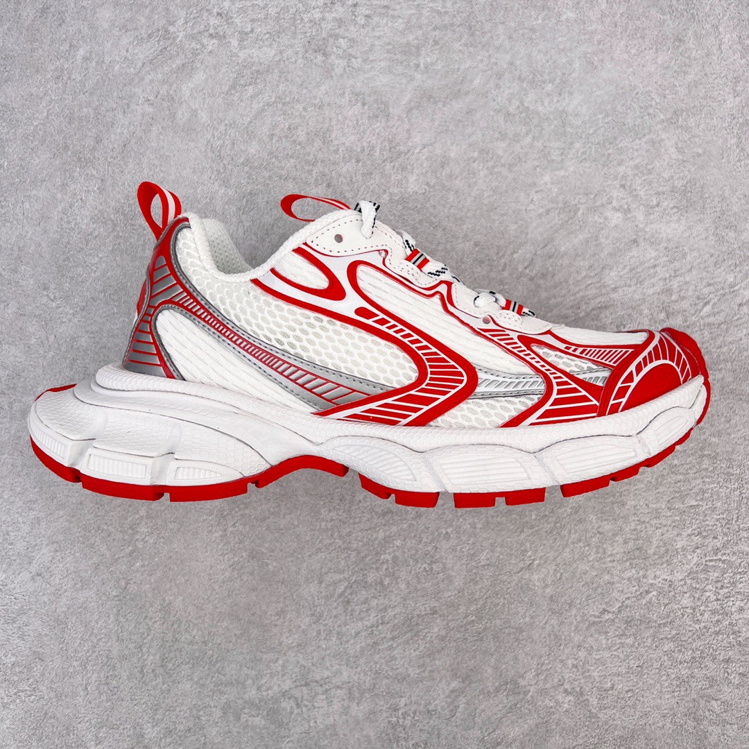 Balenciaga 巴黎世家 3XL 网布 系带 做旧 白红 低筒 老爹鞋 运动 复古板鞋 休闲鞋 男鞋 女鞋 734734W3XL29060
