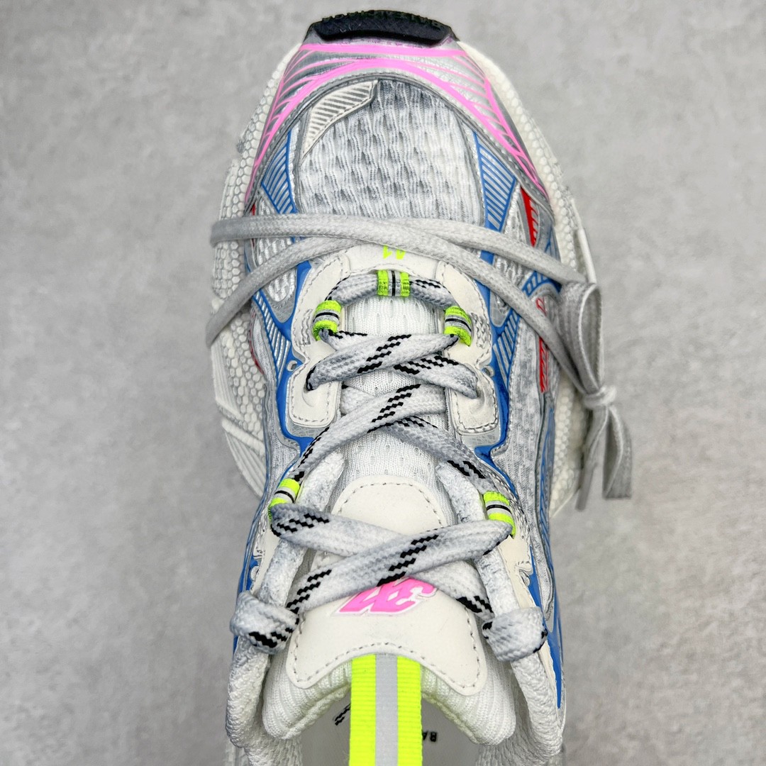 Balenciaga 巴黎世家 3XL 网布 系带 做旧 白红蓝 低筒 老爹鞋 运动 复古板鞋 休闲鞋 男鞋 女鞋 734734W3XL59645