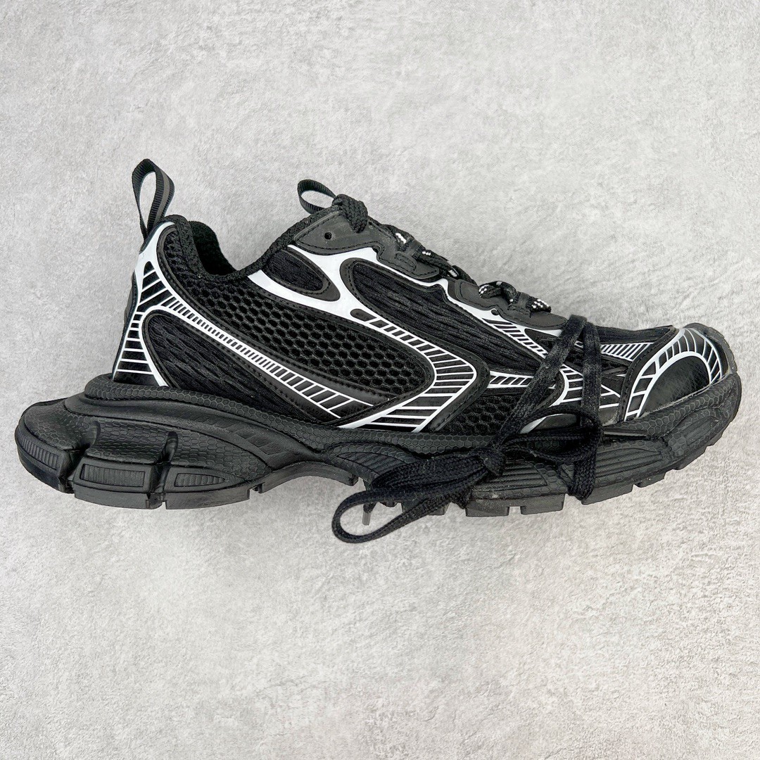 Balenciaga 巴黎世家 3XL 网布 系带 做旧 黑银 低筒 老爹鞋 运动 复古板鞋 休闲鞋 男鞋 女鞋 734734W3XL11090