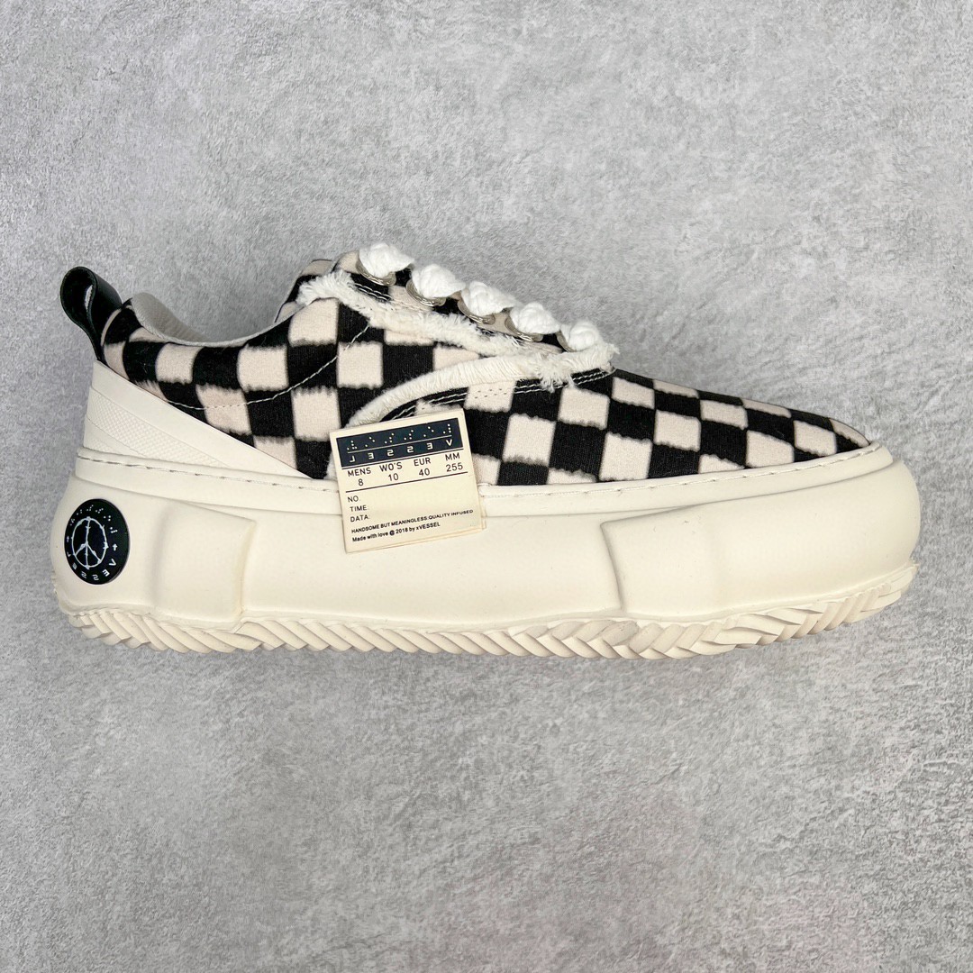 xVEESEL Pixel Light 吴建豪 素格半糖黑白 低筒 厚底 增高鞋 硫化鞋 板鞋 休闲鞋 男鞋 女鞋 F22X68B