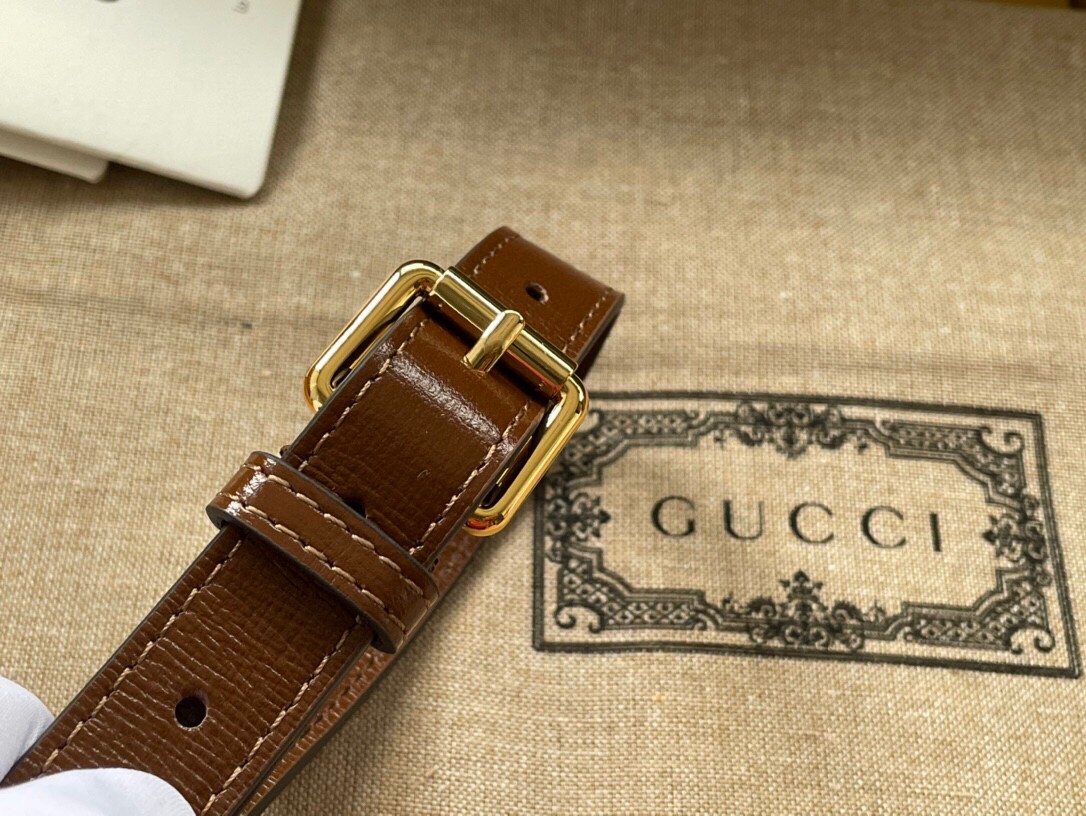 原厂皮 GUCCI 古驰 复古老花Logo徽标 帆布拼皮革 盒子包 斜挎包 单肩包 手提包 男女同款 658572-92TCG-8563