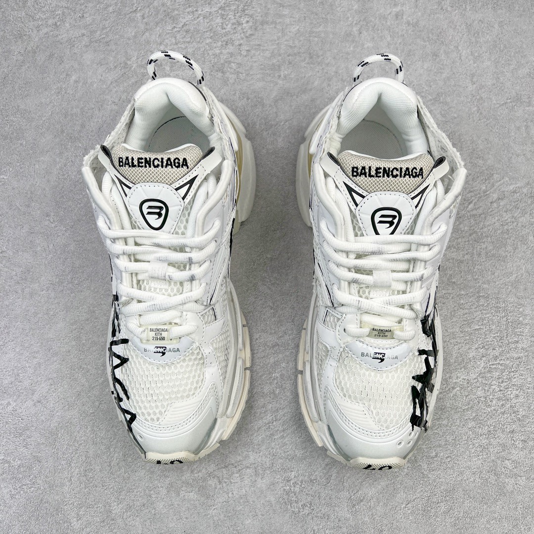 Balenciaga Runner Graffiti 巴黎世家 白色 老爹鞋 运动 复古板鞋 休闲鞋 男鞋 女鞋 677402W3RBQ9010