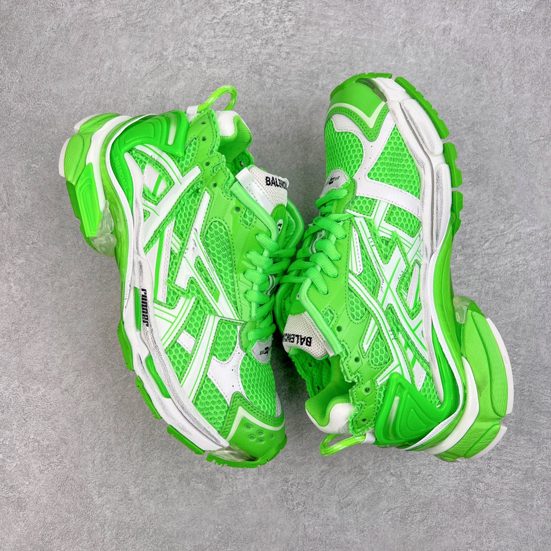 Balenciaga Runner 巴黎世家 白绿 老爹鞋 运动 复古板鞋 休闲鞋 男鞋 女鞋 677403W3RBM3590