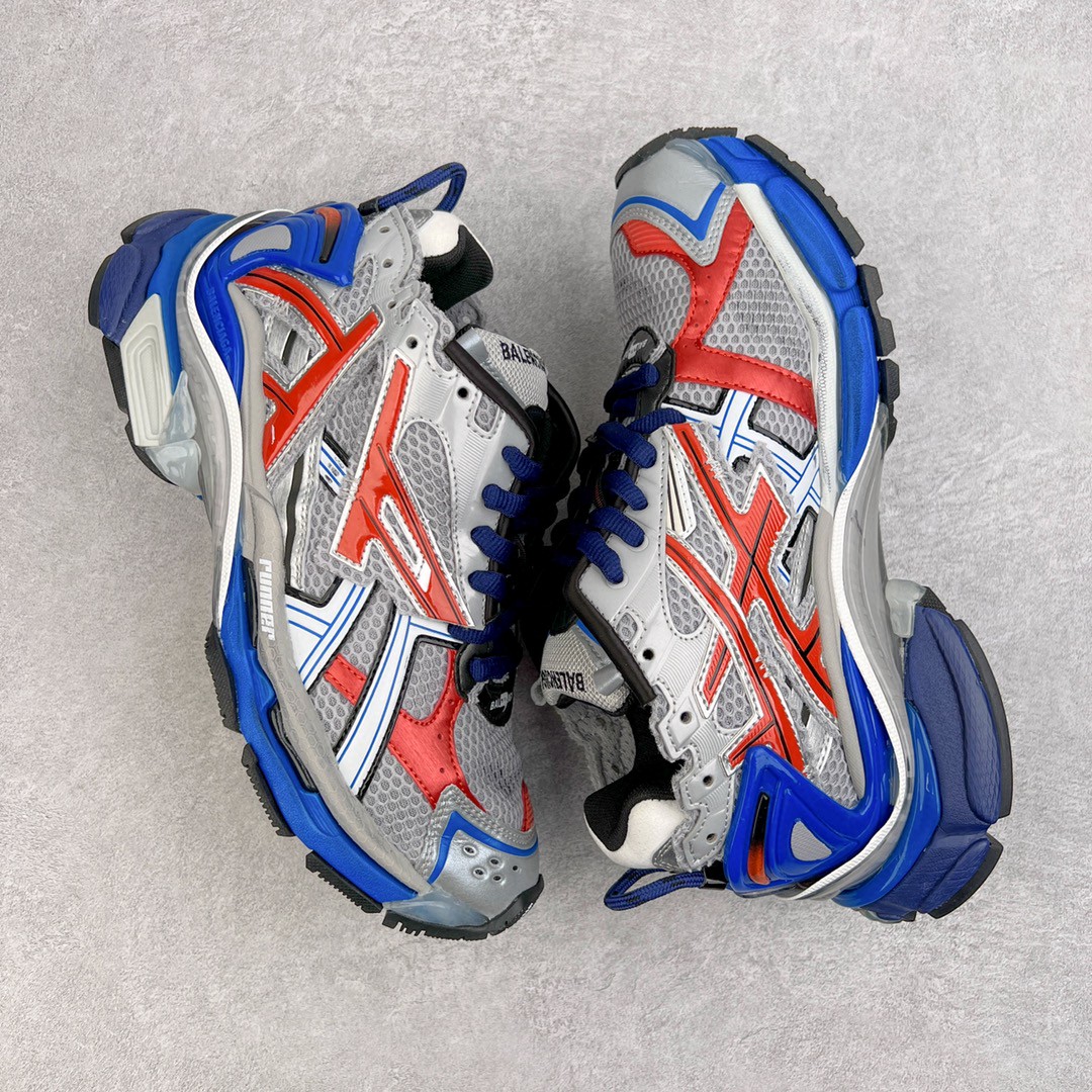 Balenciaga Runner 巴黎世家 灰蓝红 老爹鞋 运动 复古板鞋 休闲鞋 男鞋 女鞋 677403W3RB61264