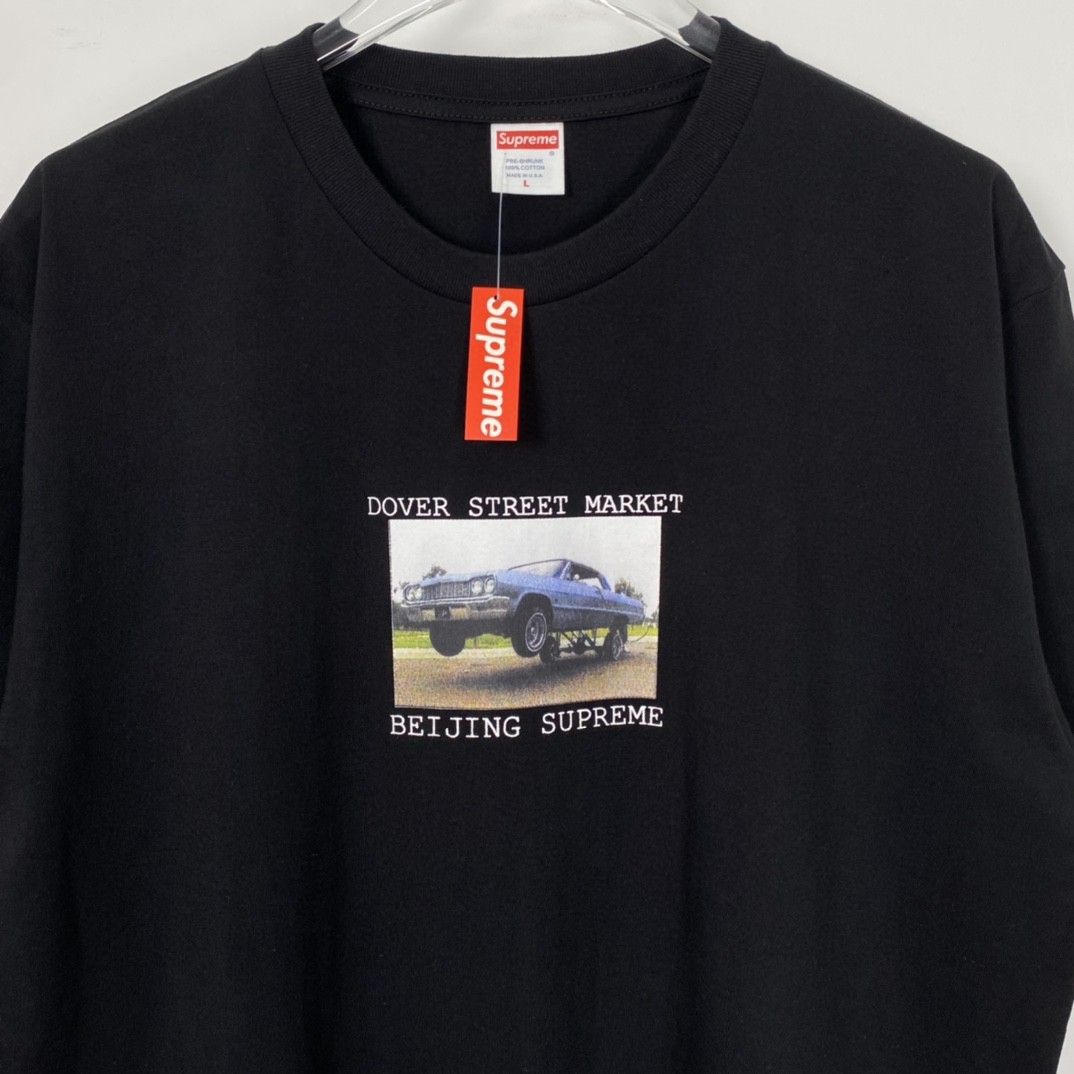 Supreme x DSM 联名款 北京限定 汽车图案印花 黑色 短袖 T 恤 男女同款 SUP-FW22-420