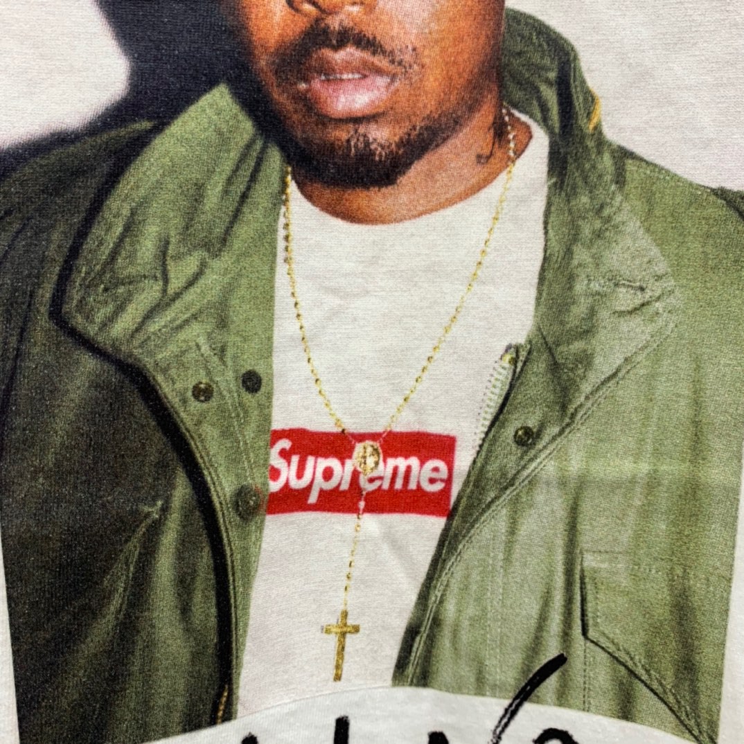Supreme FW17 Nas Tee 说唱歌手图案 短袖 白色 短袖 T 恤 男女同款 SUP-FW17-40