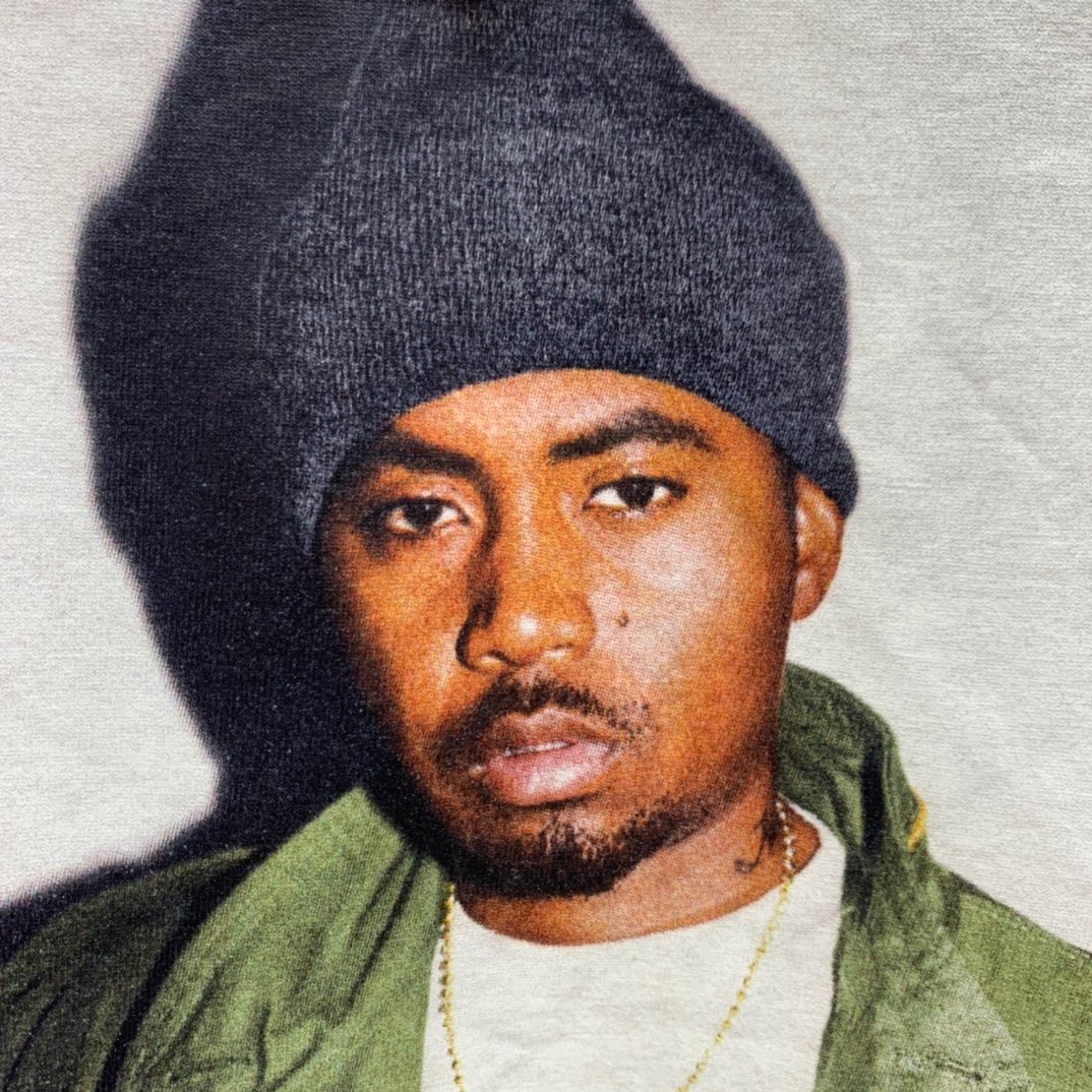 Supreme FW17 Nas Tee 说唱歌手图案 短袖 白色 短袖 T 恤 男女同款 SUP-FW17-40