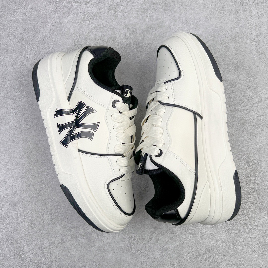 MLB 纽约洋基队 白色 低筒 厚底 老爹鞋 板鞋 休闲鞋 男鞋 女鞋 3ASXCA12N-50WHS