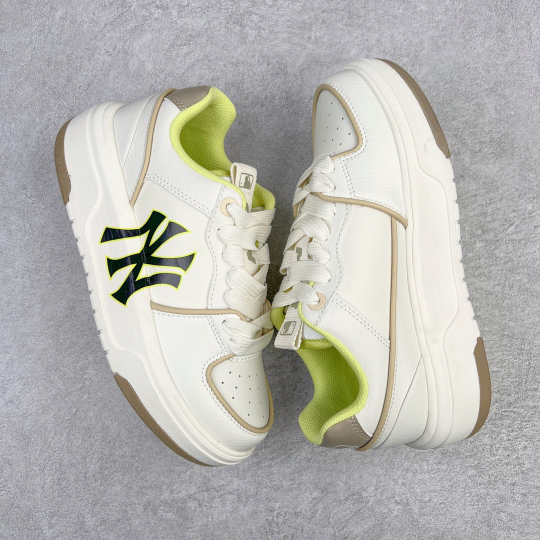 MLB 纽约洋基队 白黄 低筒 厚底 老爹鞋 板鞋 休闲鞋 男鞋 女鞋 3ASXCA12N-50BGS