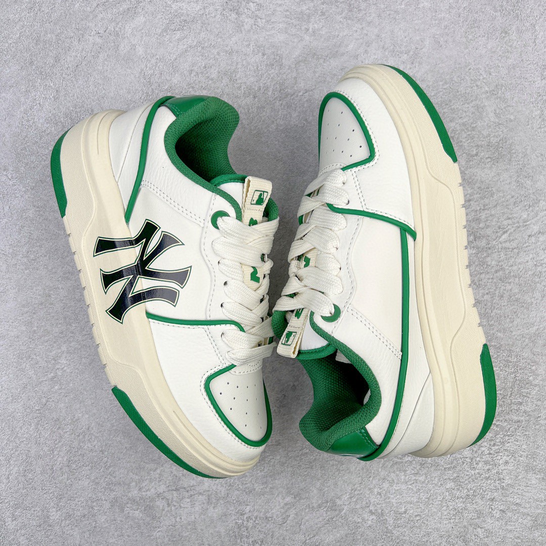 MLB 纽约洋基队 绿色 低筒 厚底 老爹鞋 板鞋 休闲鞋 男鞋 女鞋 3ASXCA12N-50GNS