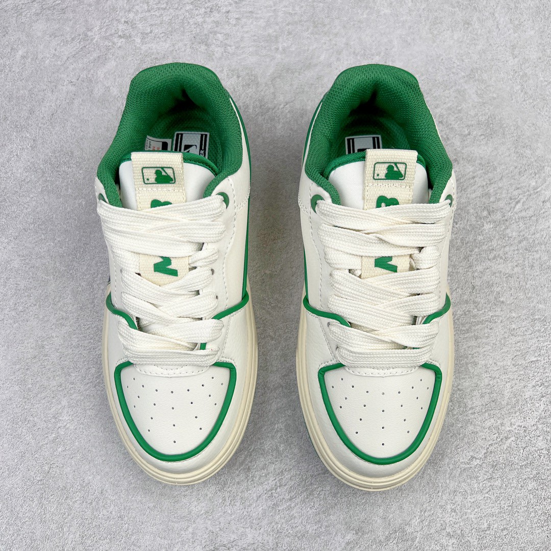 MLB 纽约洋基队 绿色 低筒 厚底 老爹鞋 板鞋 休闲鞋 男鞋 女鞋 3ASXCA12N-50GNS