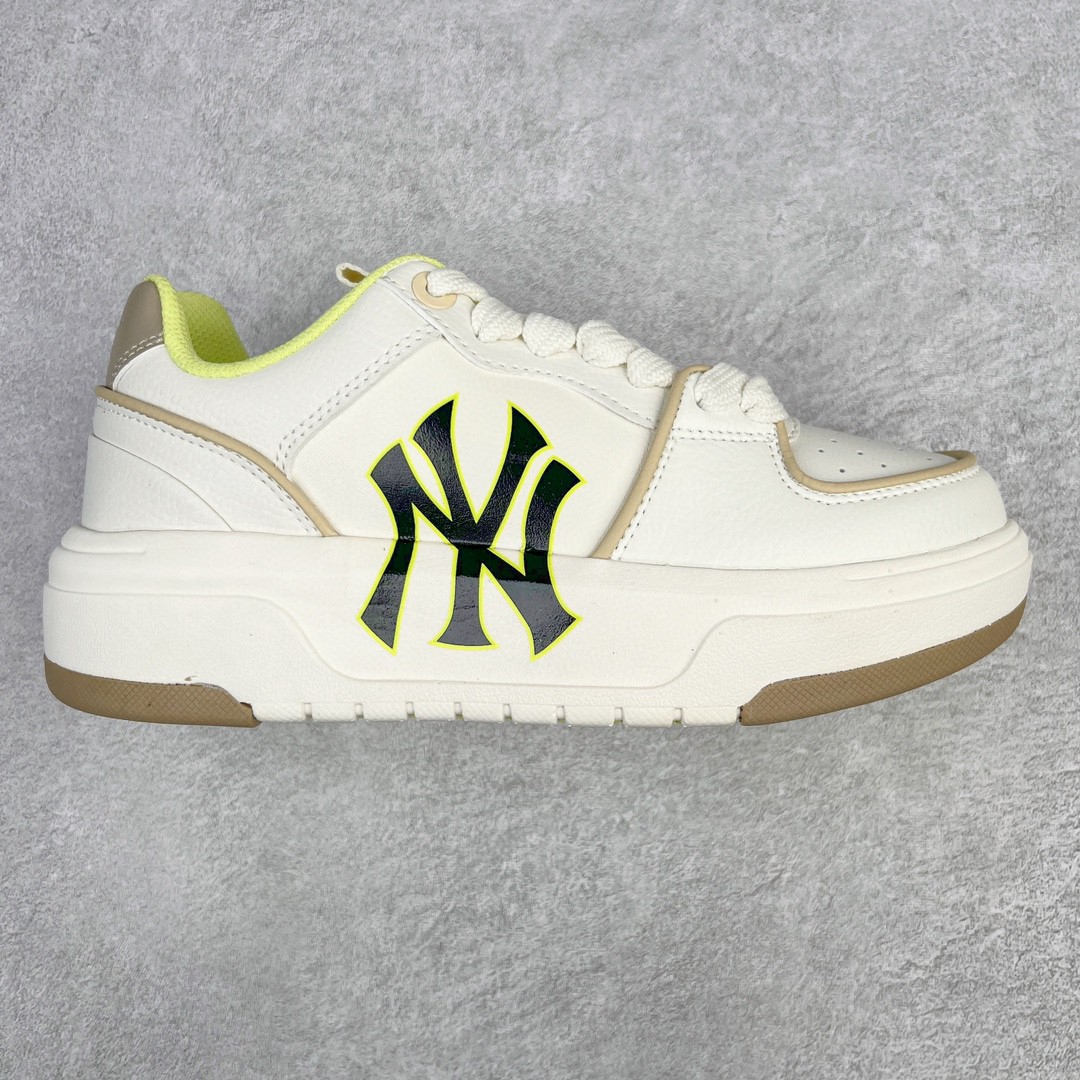 MLB 纽约洋基队 白黄 低筒 厚底 老爹鞋 板鞋 休闲鞋 男鞋 女鞋 3ASXCA12N-50BGS