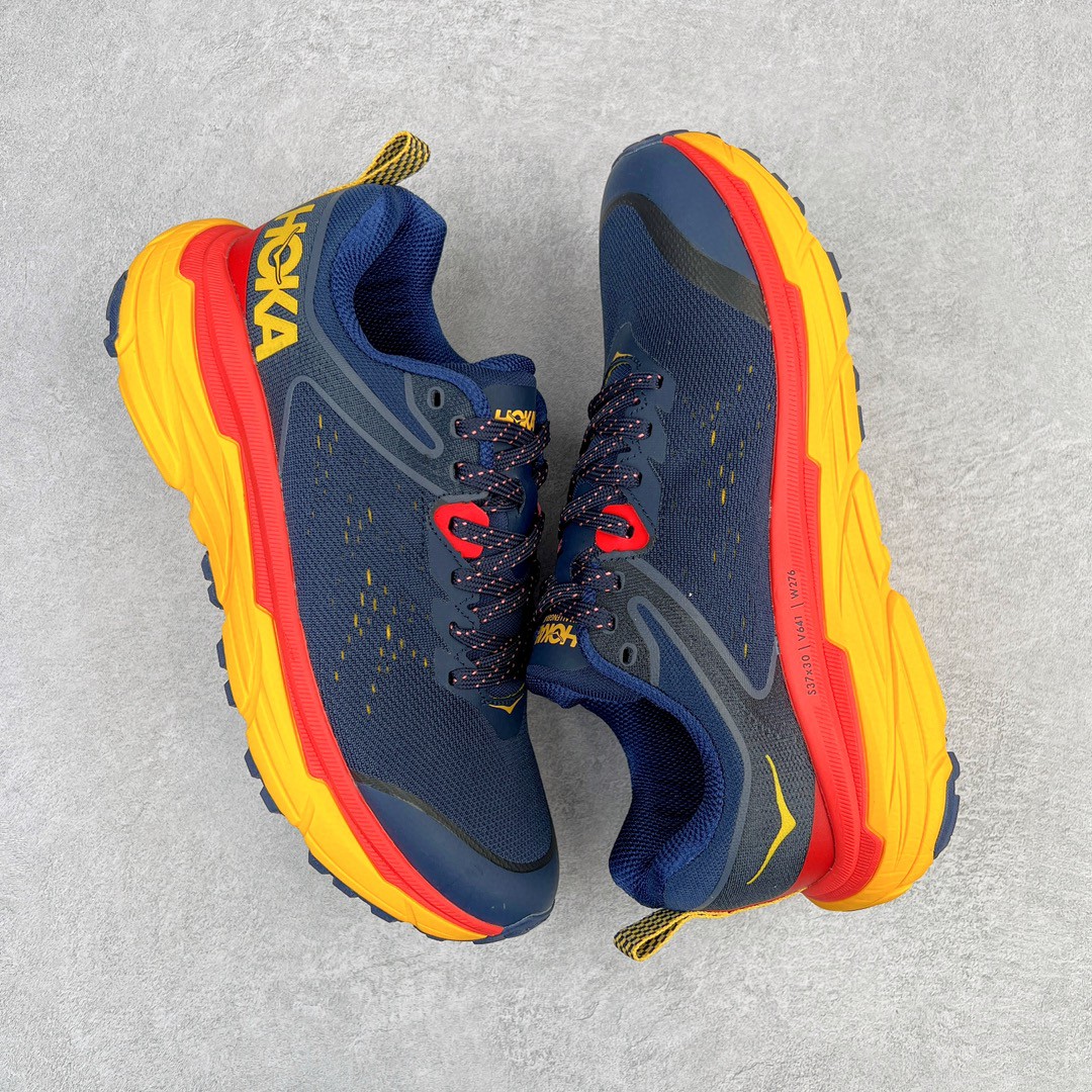 HOKA ONE ONE Challenger ATR 6 飞速羚羊6系列 蓝黄 低筒 越野跑步鞋 运动鞋 户外鞋 男鞋 1106510-OSRY